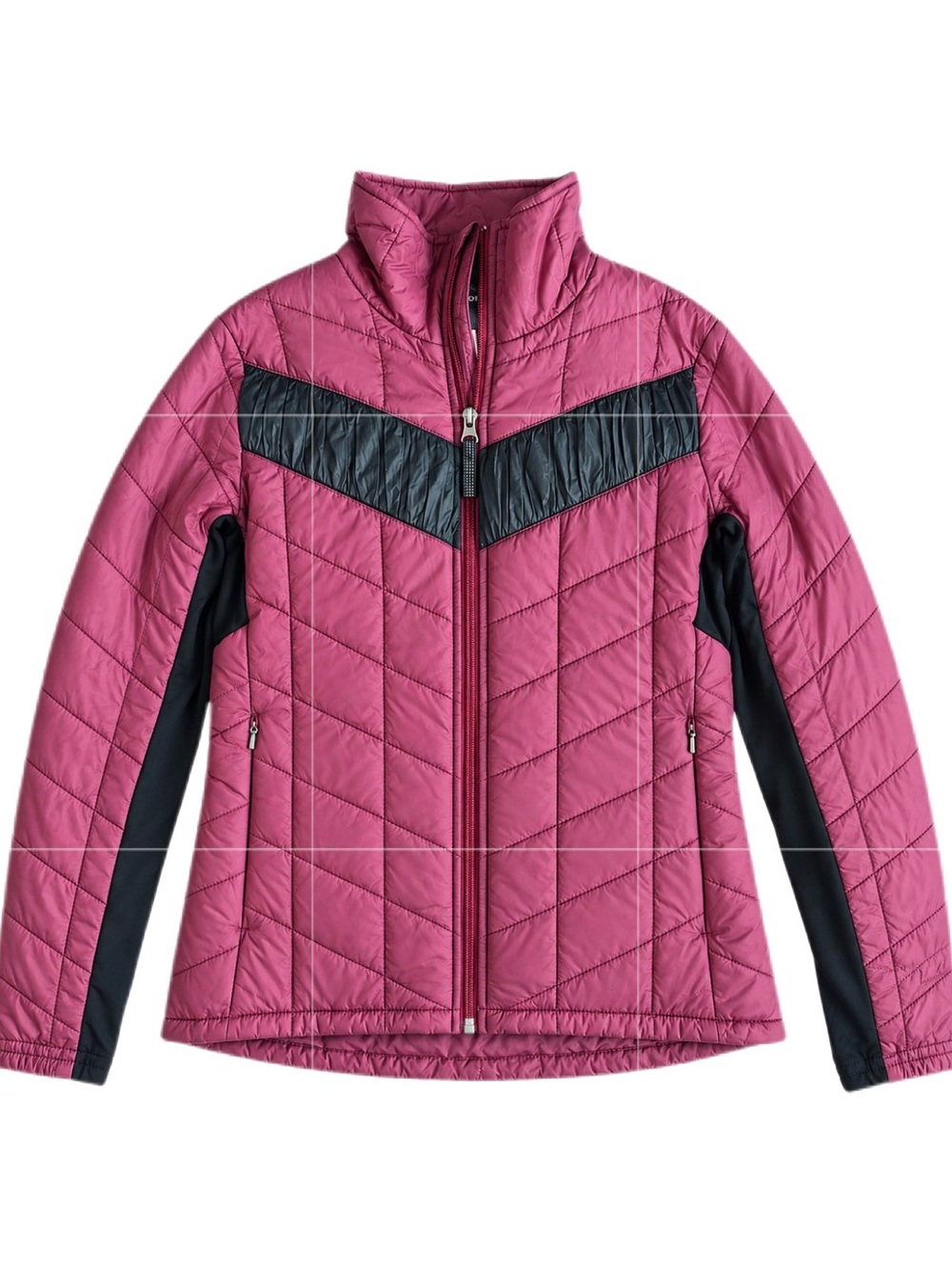 Patagonia City Scamper Quilted Insulated Jacket Burgundy Black Size S